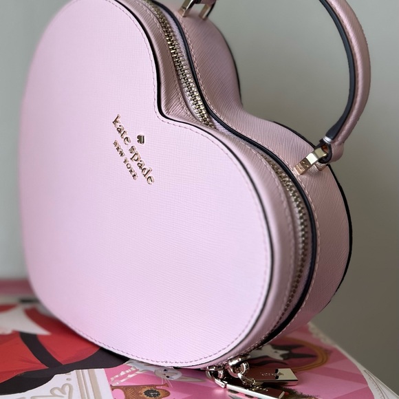 Kate Spade New York Pink Heart Crossbody - Picture 4 of 6
